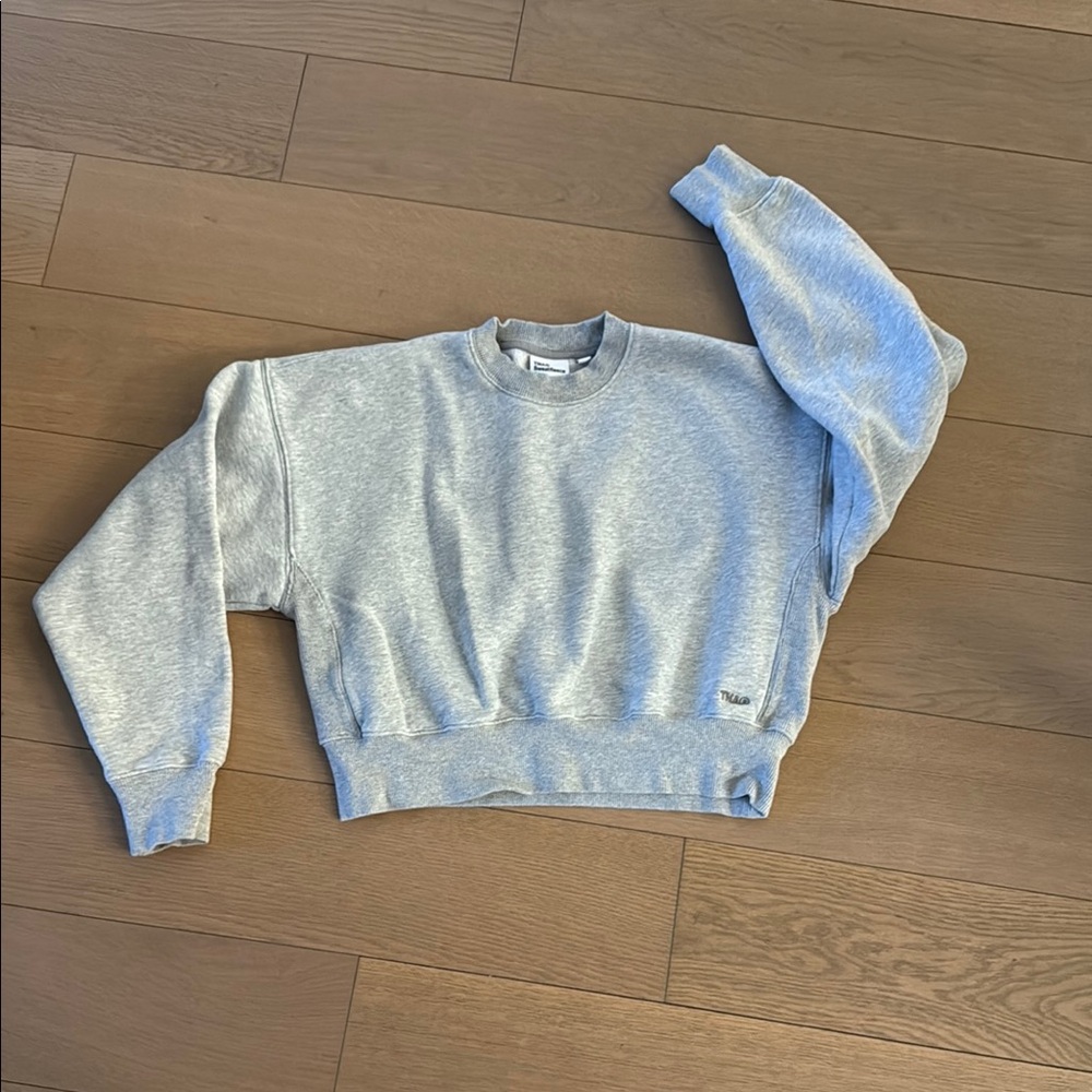 TNA sweatfleece cropped boyfriend sweatshirt